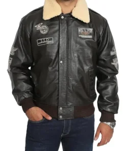 Maverick Bomber Leather Jacket