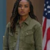 Mekia Cox The Rookie S07 Green Denim Jacket For Sale