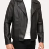 Men’s Nick Classic Black Moto Leather Jacket