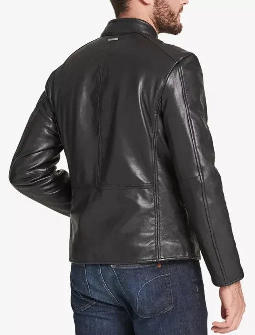 Michel Motorcycle Leather Jacket for Men Back