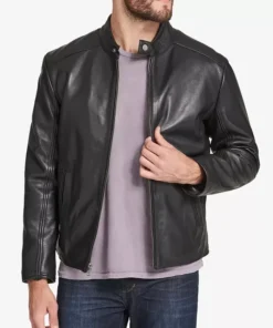 Michel Motorcycle Leather Jacket for Men Front