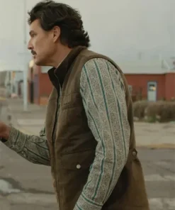 Pedro Pascal Eddington Brown Cotton Vest
