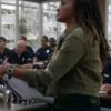 Shop Mekia Cox The Rookie S07 Green Denim Jacket