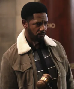 Tory Kittles The Equalizer S05 Brown Shearling Jacket